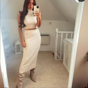 New Zara Knit Midi Skirt